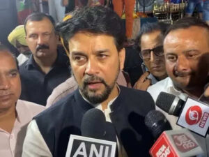 Wrestler Meet Anurag Thakur